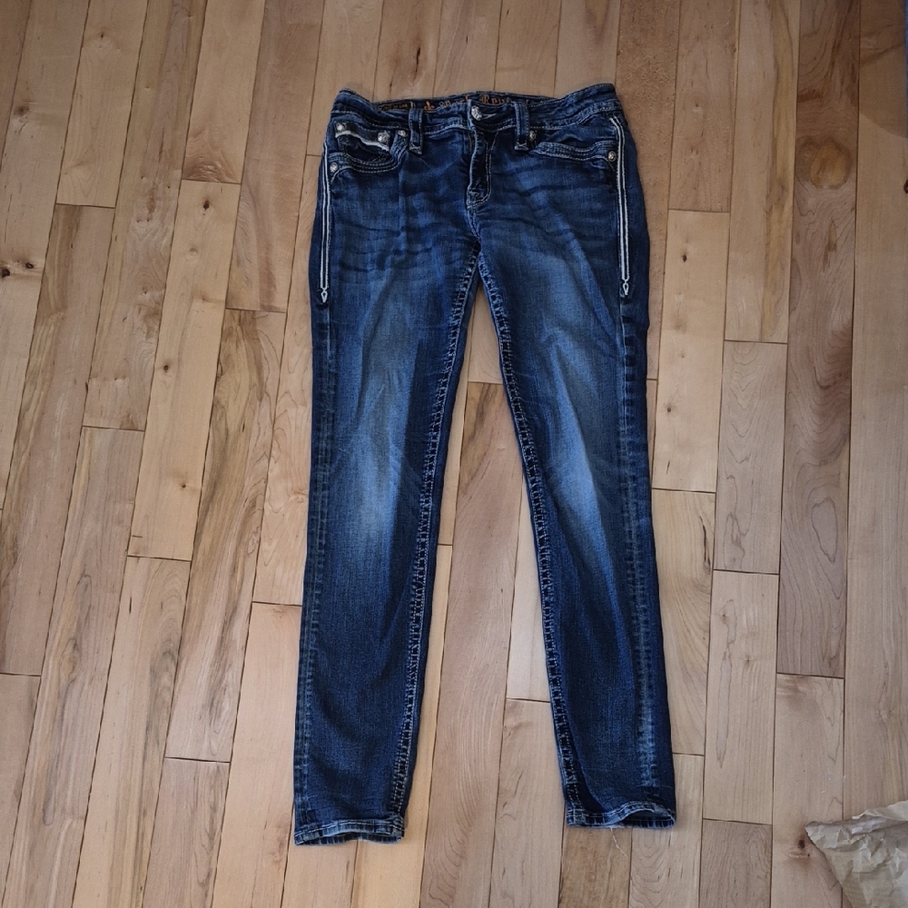 Rock Revival Women's Size 31 Flo Skinny Blue Jeans